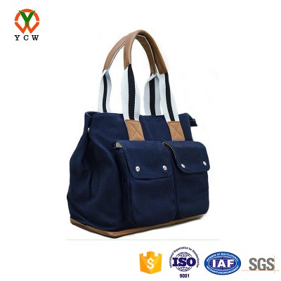 OEM premium stylish 2017 mummy tote canvas diaper bag