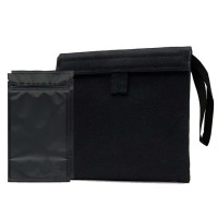 high quality resealable travel premium zip smell proof bag carbon