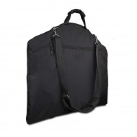 Foldable black suit cover travel garment bag organizer with 15" laptop compartment