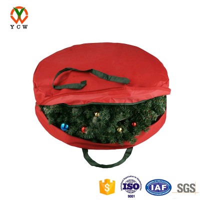 Supreme canvas holiday Christmas wreath storage bag for 30" wreath