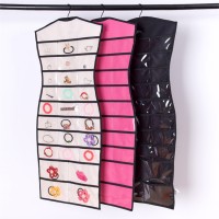 Hanging Fabric Closet Collapsible Pocket Folders Storage Jewelry Organizer Bag